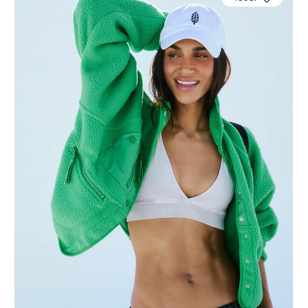 Free people hit the slopes fleece jacket